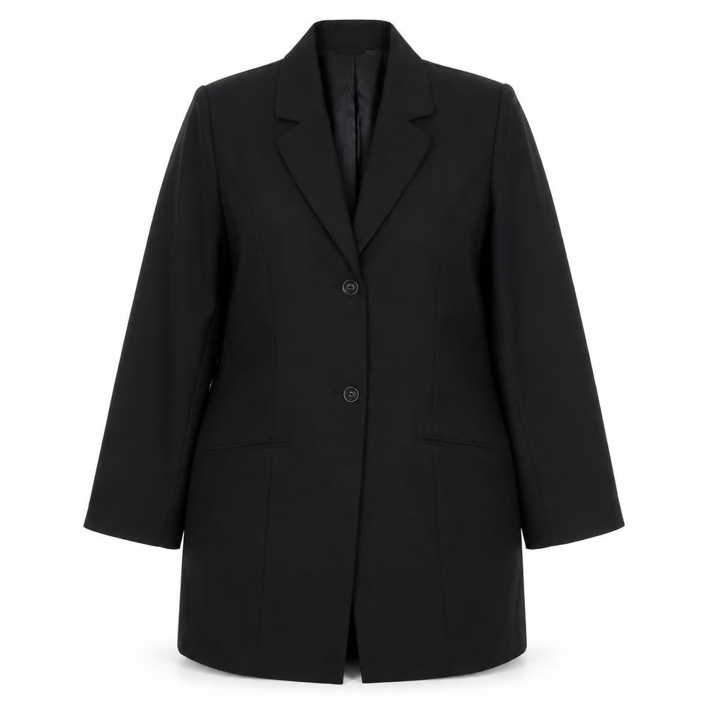 Fashion Plus Womens Black Size 14 Tailored Formal Suit Jacket