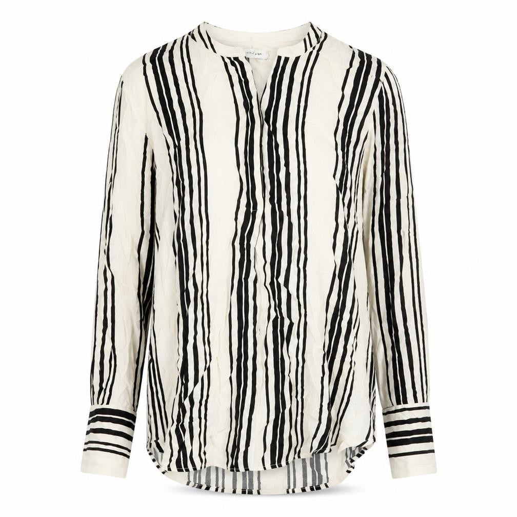 Marks & Spencer Autograph Women’s Black White Striped Blouse Size 14