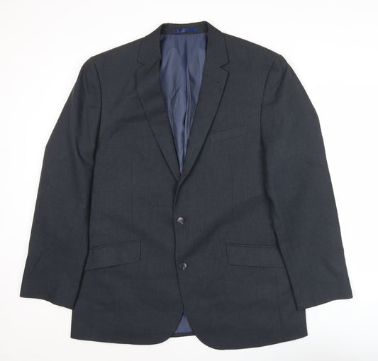 Taylor & Wright Men’s Grey 44R Notch Lapel Blazer Jacket