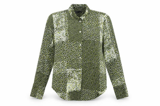 Marks and Spencer Women’s Green Button-Up Blouse Size 6 Polyester