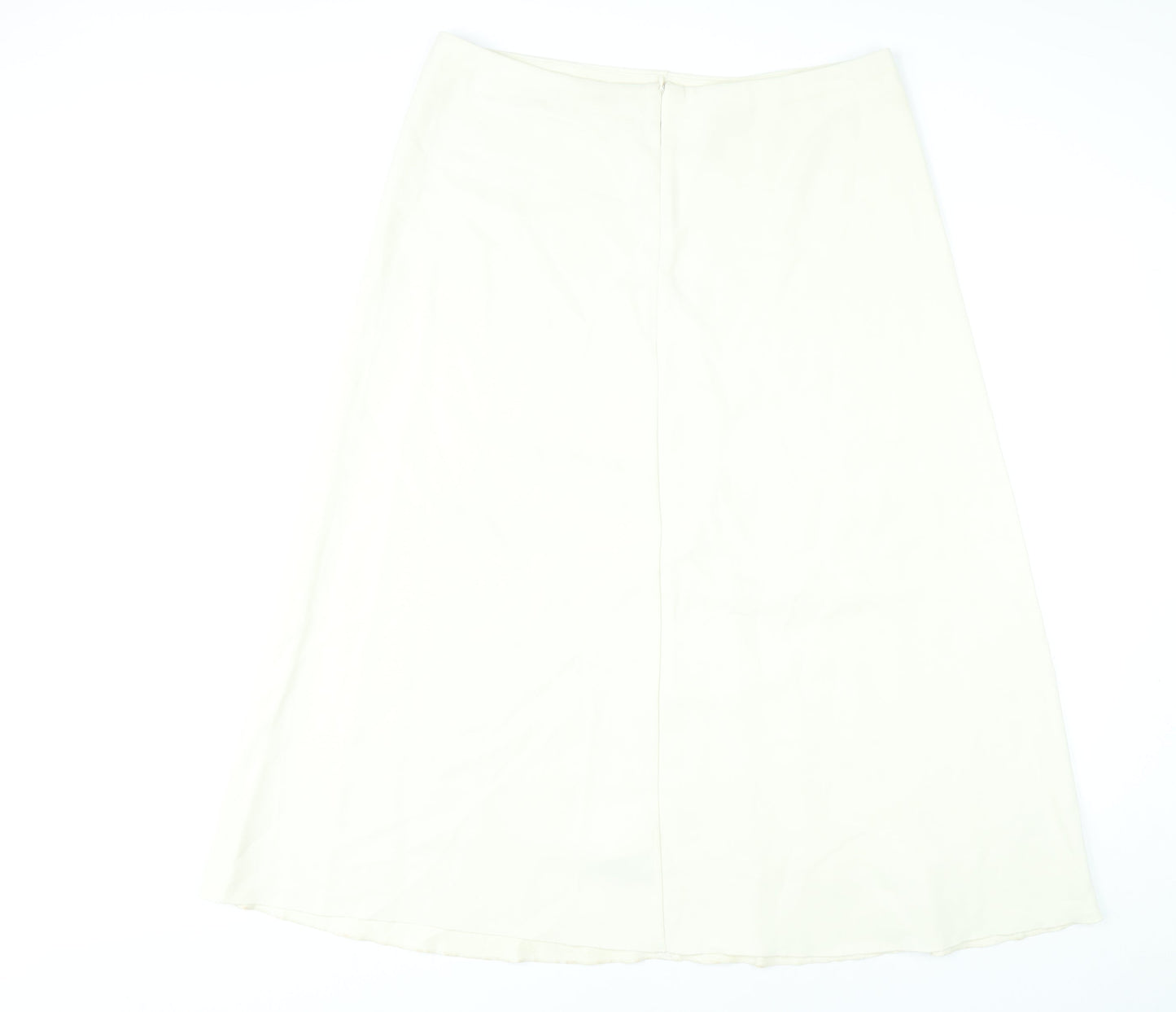 Marks and Spencer Women Ivory Size 16 A-Line Midi Skirt
