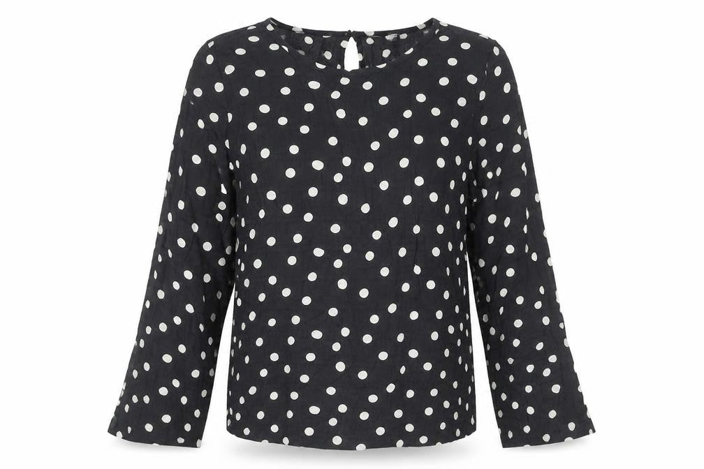 Marks & Spencer Women’s Black Polka Dot Blouse Size 8 Regular