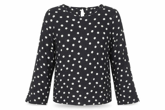 Marks & Spencer Women’s Black Polka Dot Blouse Size 8 Regular