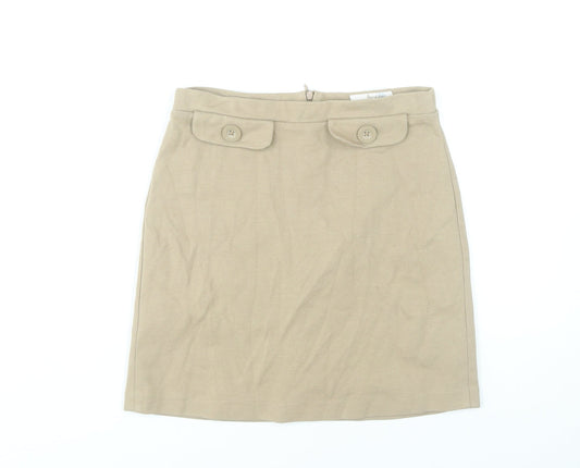 Boden Women’s Beige Straight Pencil Skirt UK 8 Knee Length
