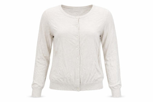 Encuentro Womens Beige Cardigan L Viscose Blend Knit Casual