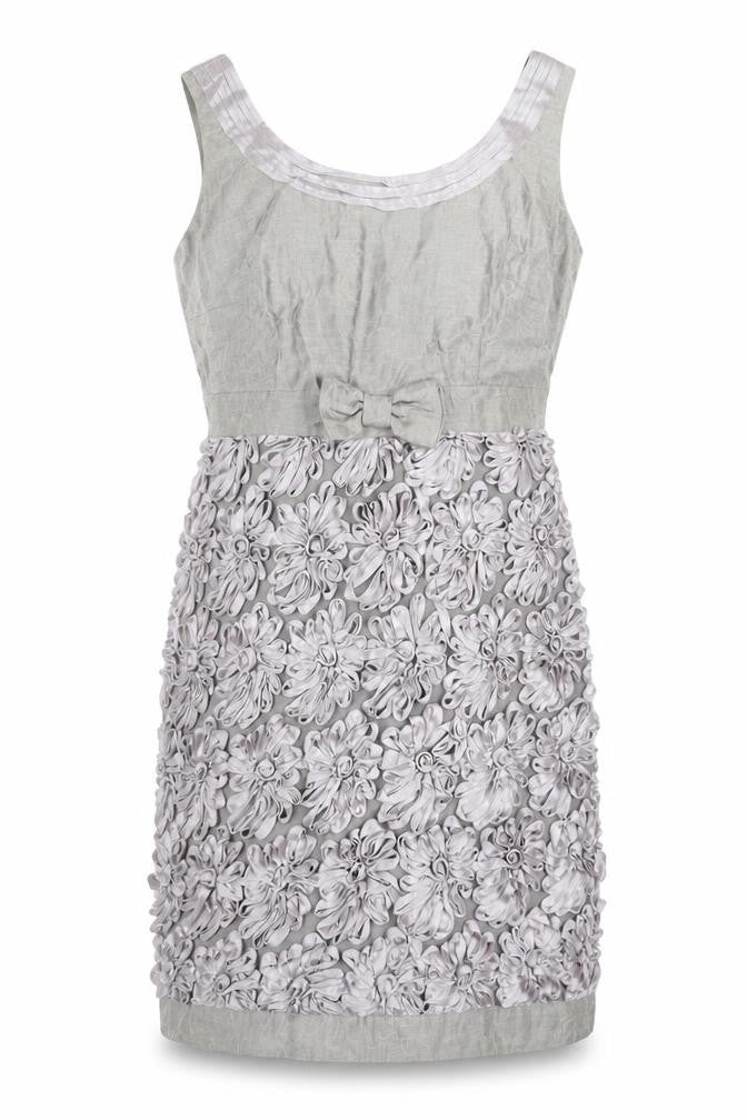Marks & Spencer Women Grey Floral Sheath Dress Size 12