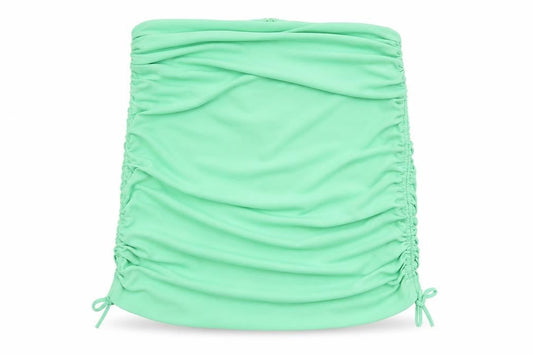 Zara Women’s Green Ruched Jersey Short Skirt Size XL