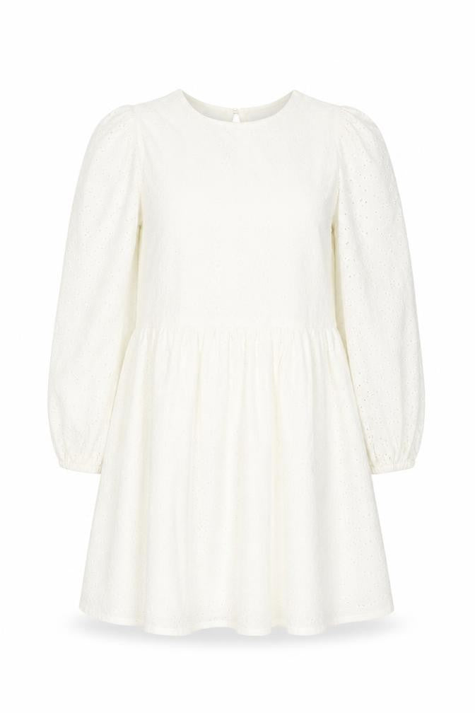 In The Style Womens White Cotton A-Line Dress Size 14