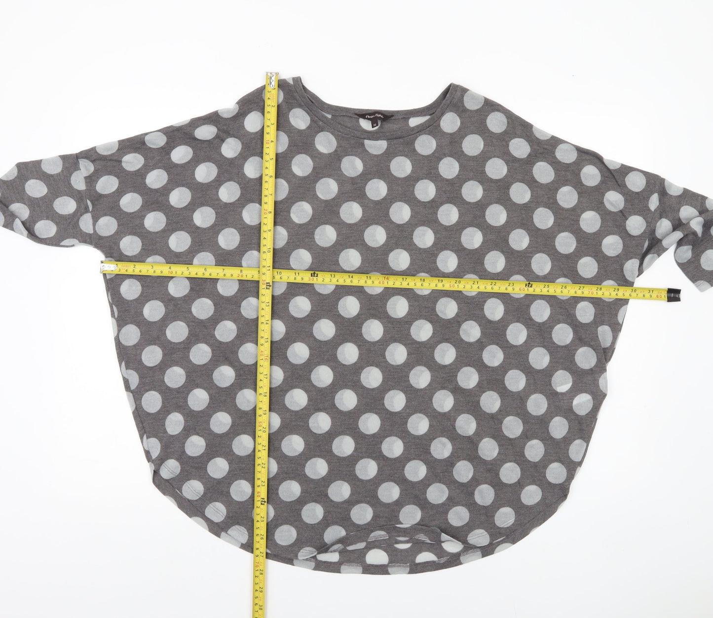 Phase Eight Women’s Grey Polka Dot Jumper Size 16 Pullover Knit