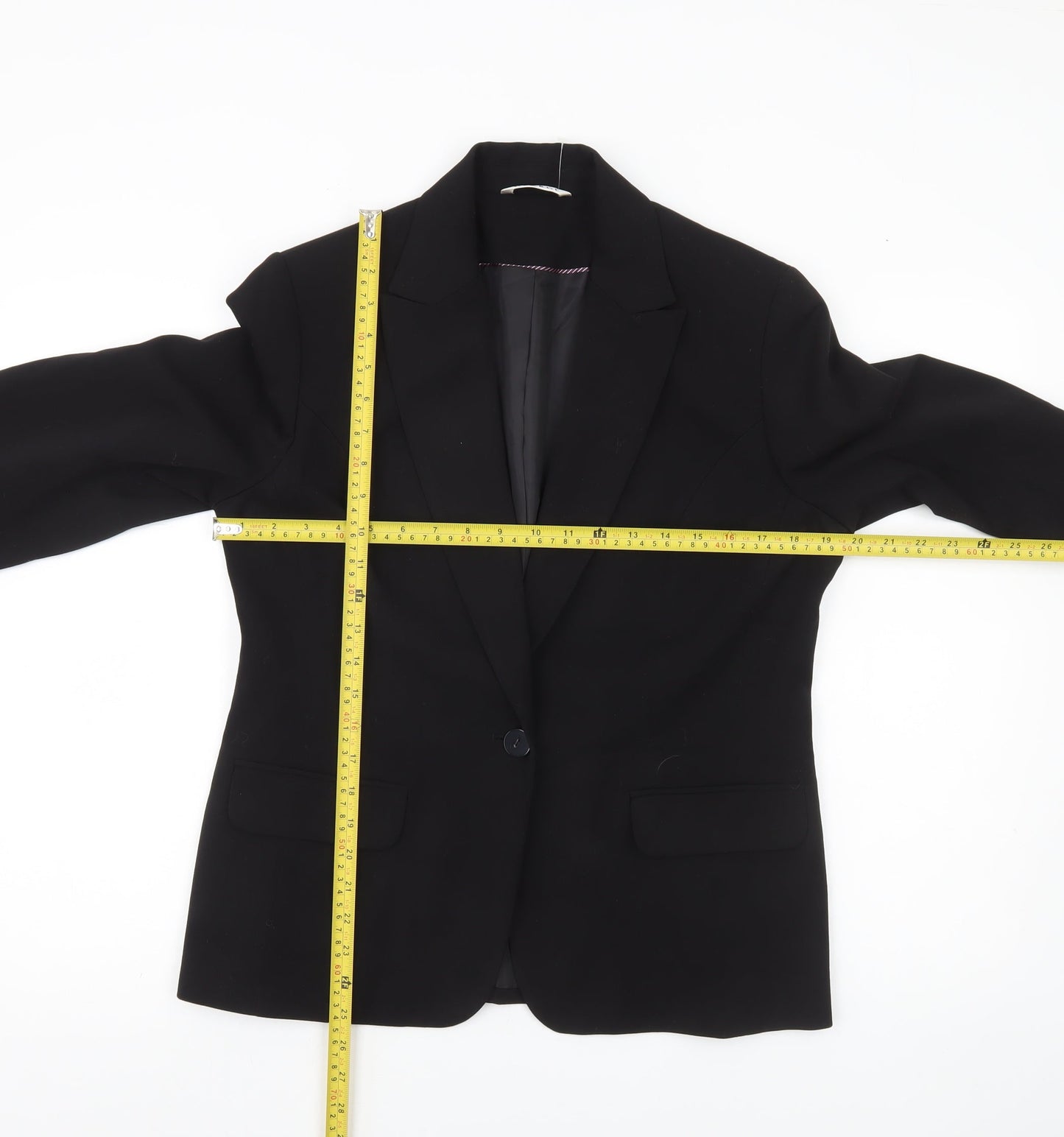 George Women’s Black Size 16 Blazer Jacket Single-Breasted