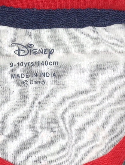 Preloved Disney Boys Multicoloured 9-10 Years Mickey Christmas Pyjama Top - Image 5