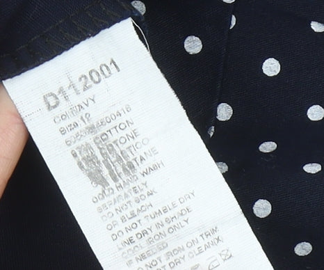 Quiz Women’s Blue Polka Dot Fit & Flare Dress Size 12