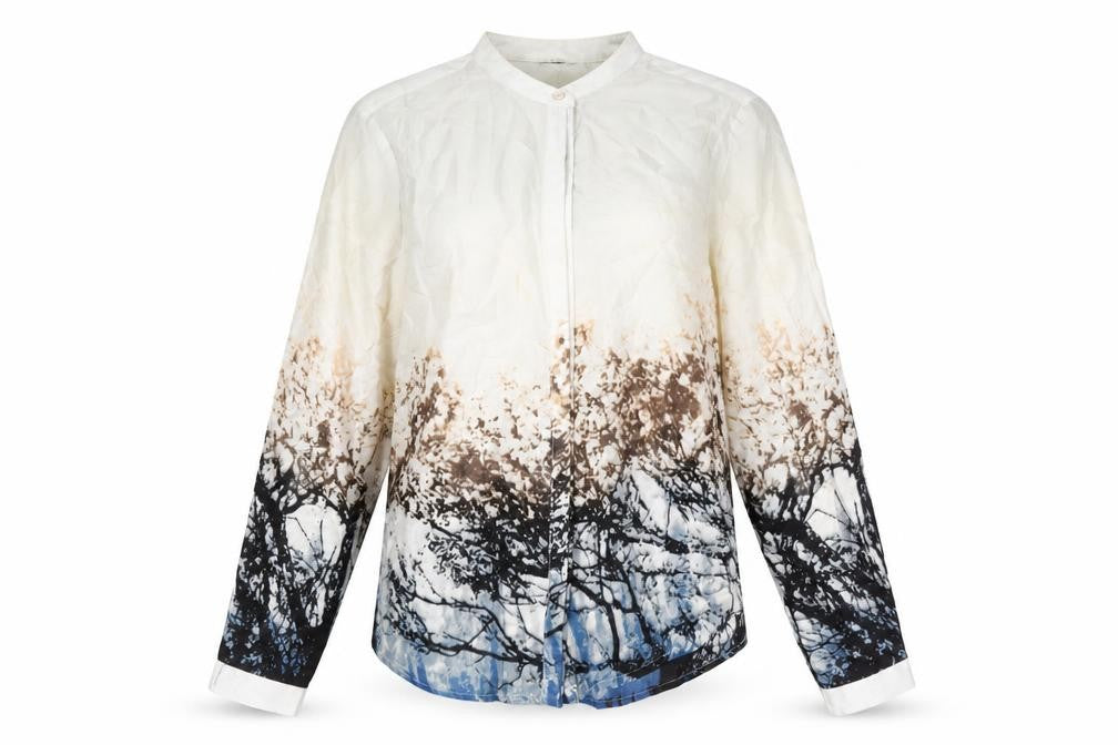 ROPÉ Collection Women's Multicoloured Button-Up Blouse Size S Polyester