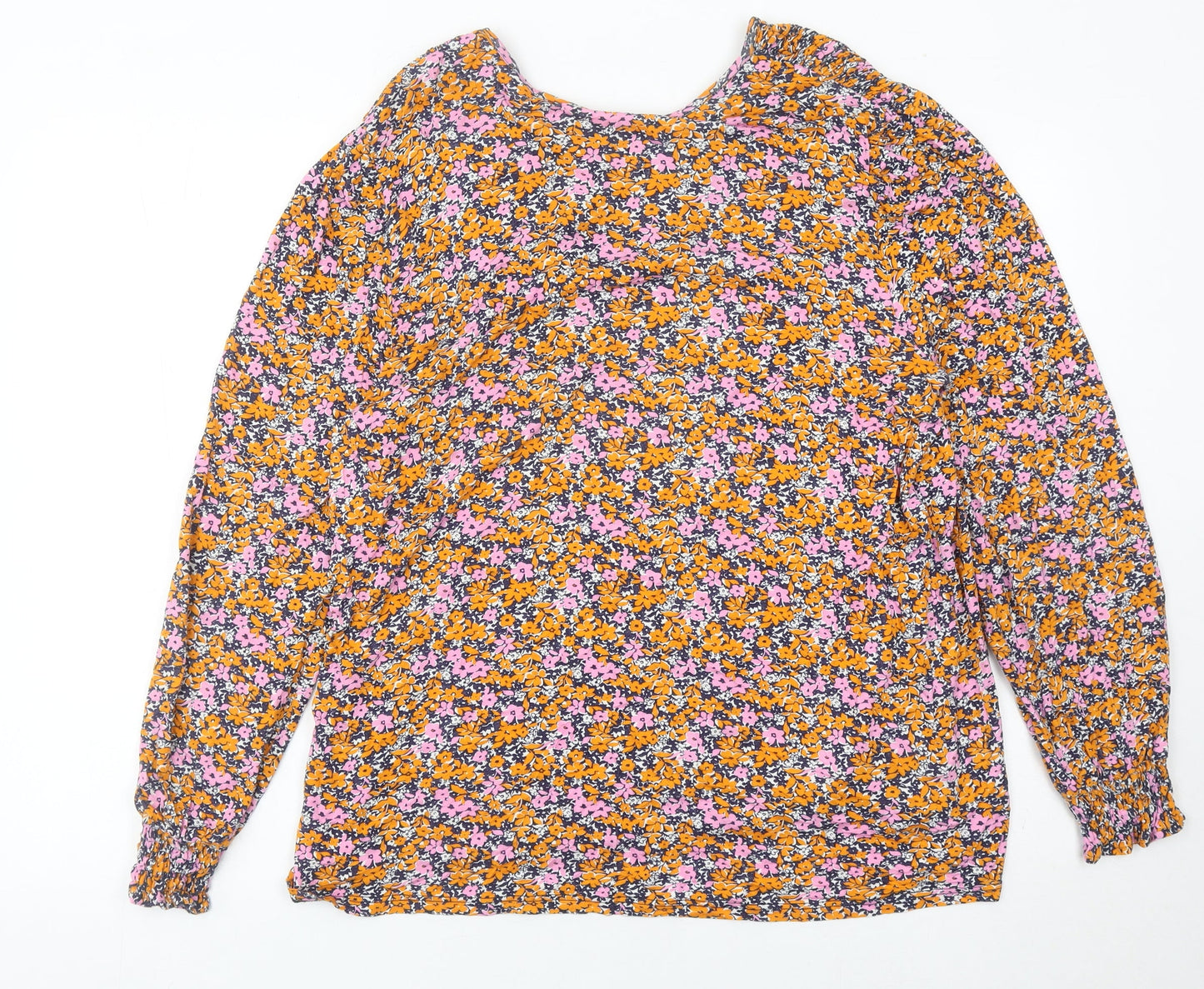Next Women’s Multicoloured Floral Blouse Size 20 Long Sleeve Tunic