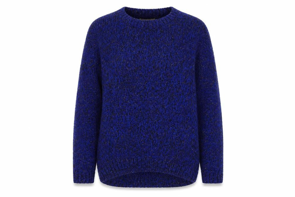 George Womens Blue Chunky Knit Pullover Jumper Size 8