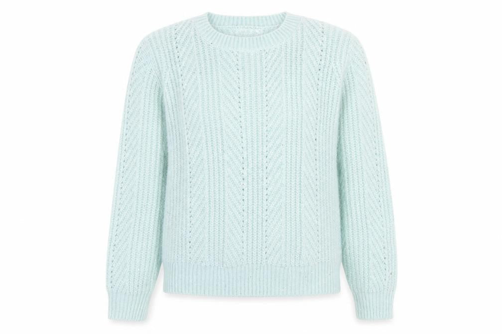 Primark Women’s Blue XL Chunky Knit Pullover Jumper