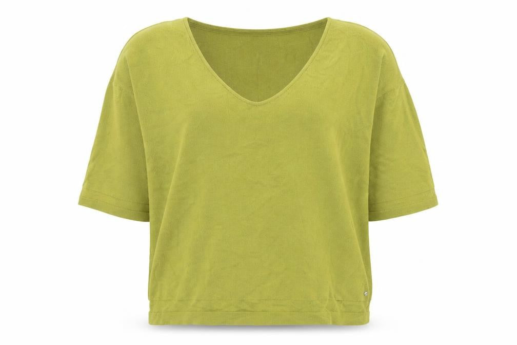 Sandwich Womens Green L Pullover Jumper V-Neck Relaxed Knit