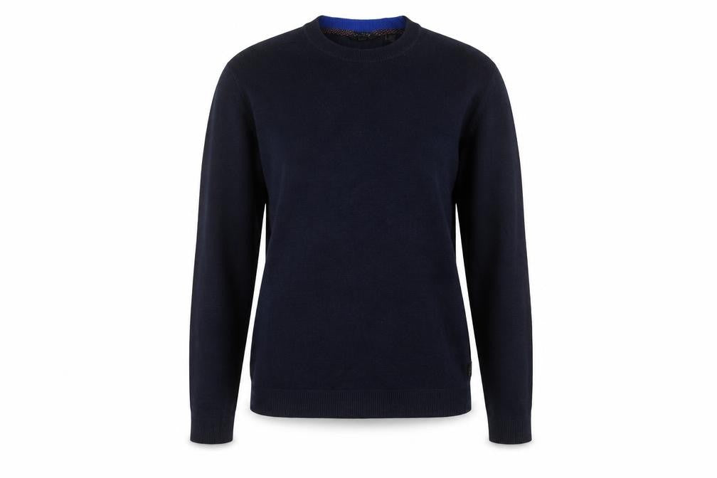 Ted Baker Women’s Blue Crew Neck Cotton Blend Jumper Size 10