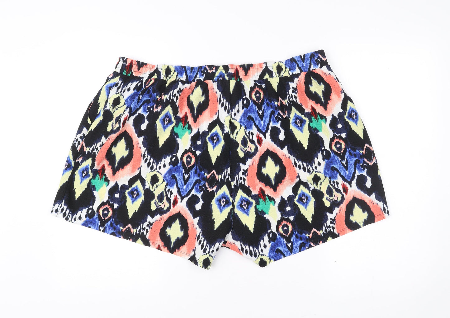 Papaya Women’s Multicoloured Geometric Shorts Size 20