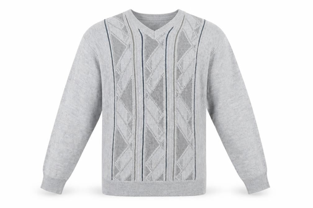 Tradewinds by Ansett Men's Grey XL V-Neck Pullover Jumper
