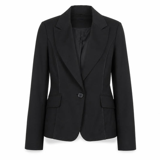ORSAY Womens Black Size 12 Single Breasted Blazer Jacket