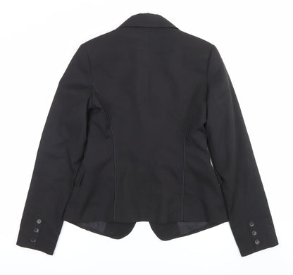 ORSAY Womens Black Size 12 Single Breasted Blazer Jacket