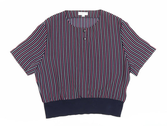 Precis Women’s Multicoloured Striped Blouse Size 16 Polyester