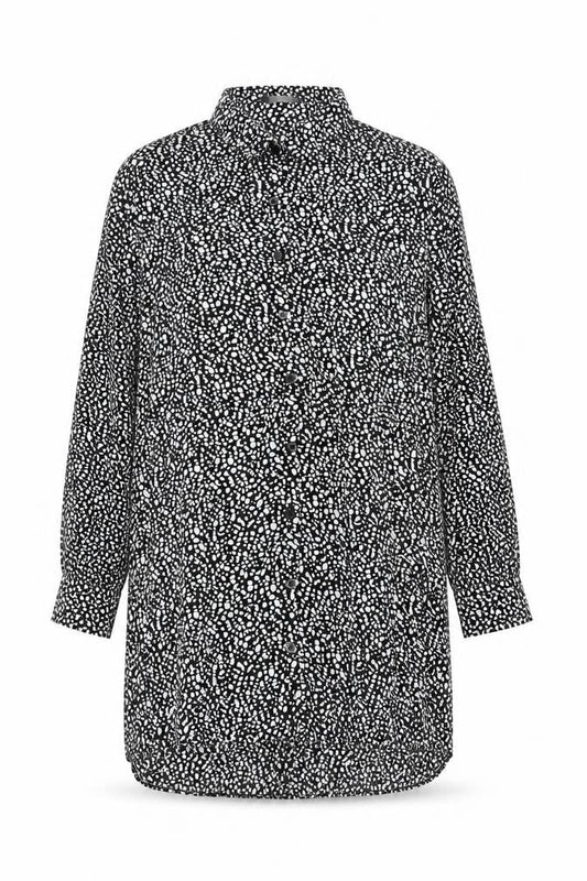 Missguided Women’s Black Animal Print Shirt Dress Size 14