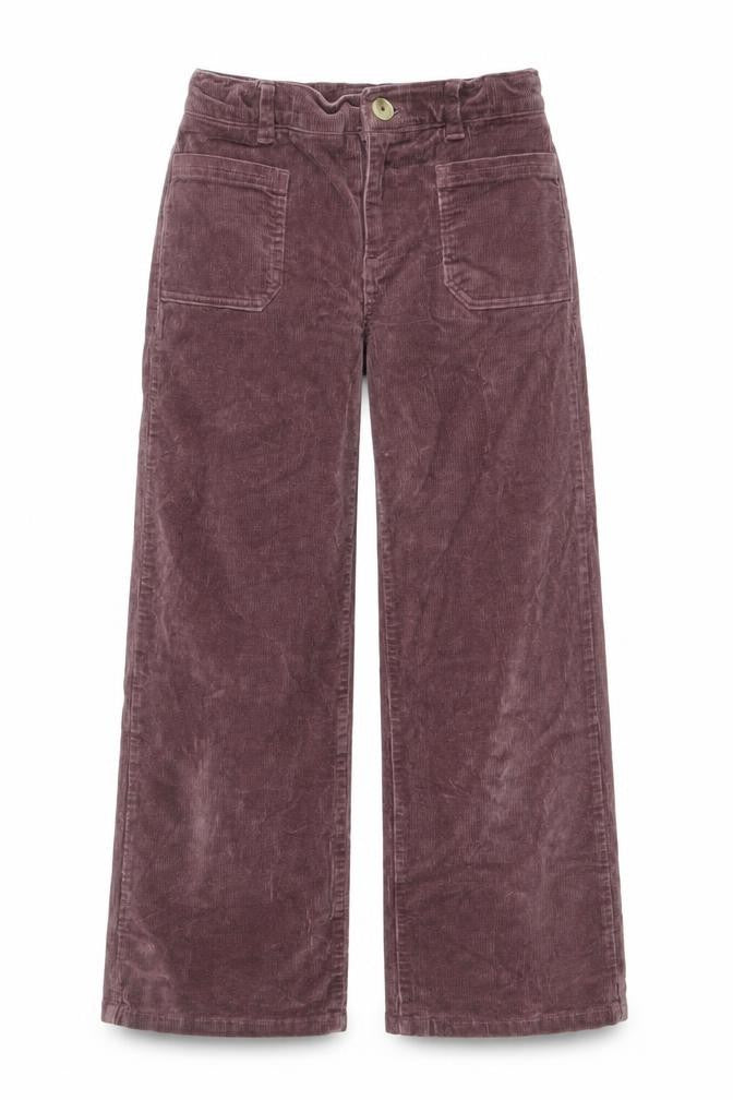 Marks & Spencer Girls Brown Corduroy Cargo Trousers Size 9 Years