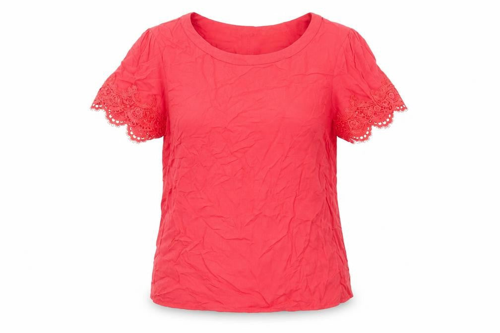 Oasis Women’s Pink Lace Sleeve Tunic Blouse UK 10