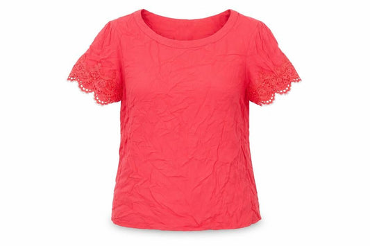 Oasis Women’s Pink Lace Sleeve Tunic Blouse UK 10