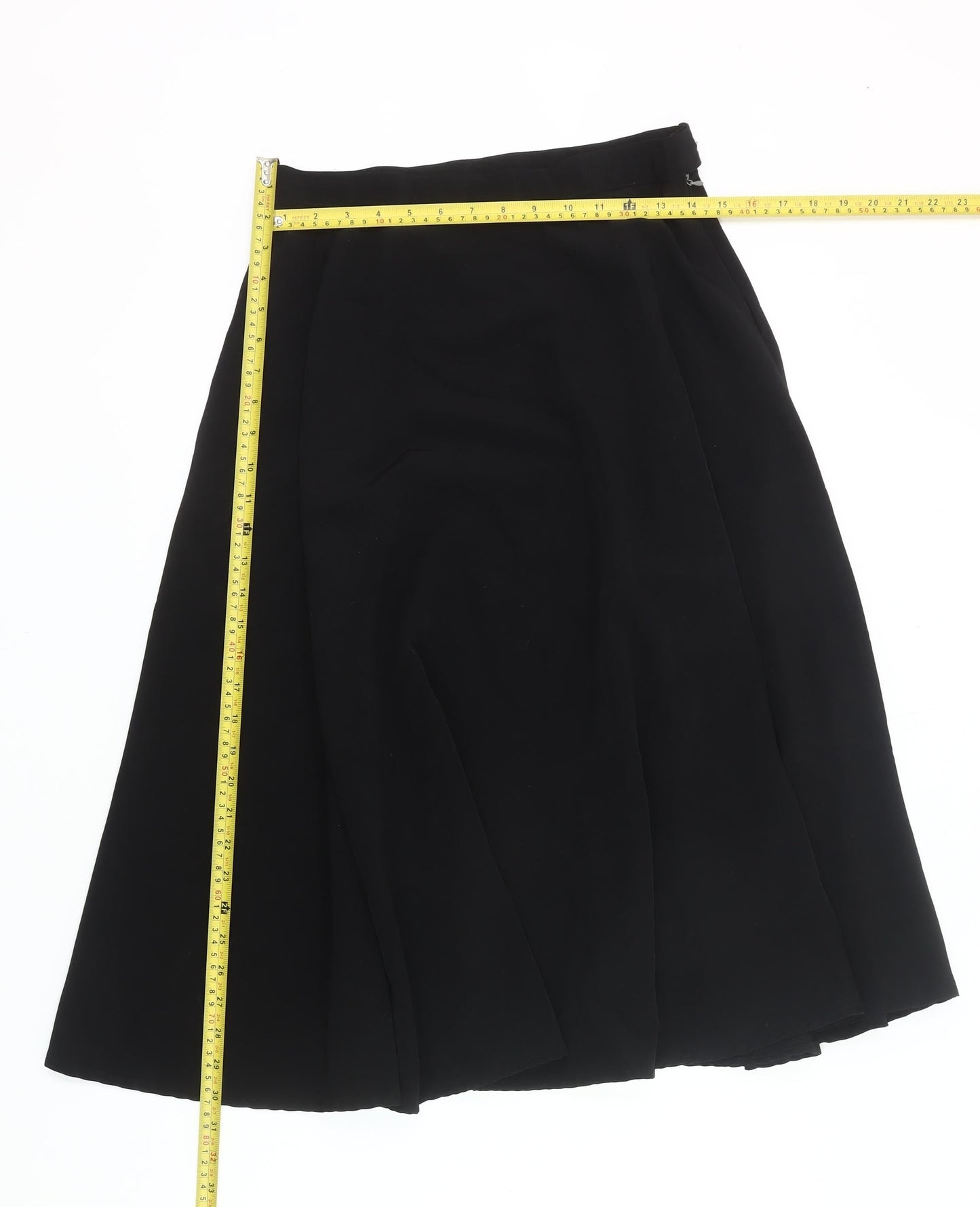 American Apparel Women’s Black L Midi A-Line Polyester Skirt