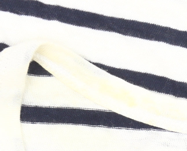 GAP Women’s XL Black White Striped Tank Dress Linen Cotton