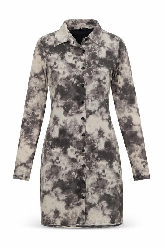Motel Rocks Women’s Multicoloured Tie Dye Shirt Dress Size S