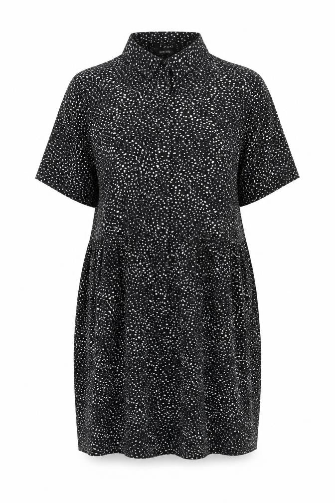 Missguided Women’s Black Polka Dot Shift Mini Dress UK 10
