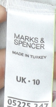 Marks and Spencer Women’s Multicoloured Striped Cotton Maxi Dress UK 10