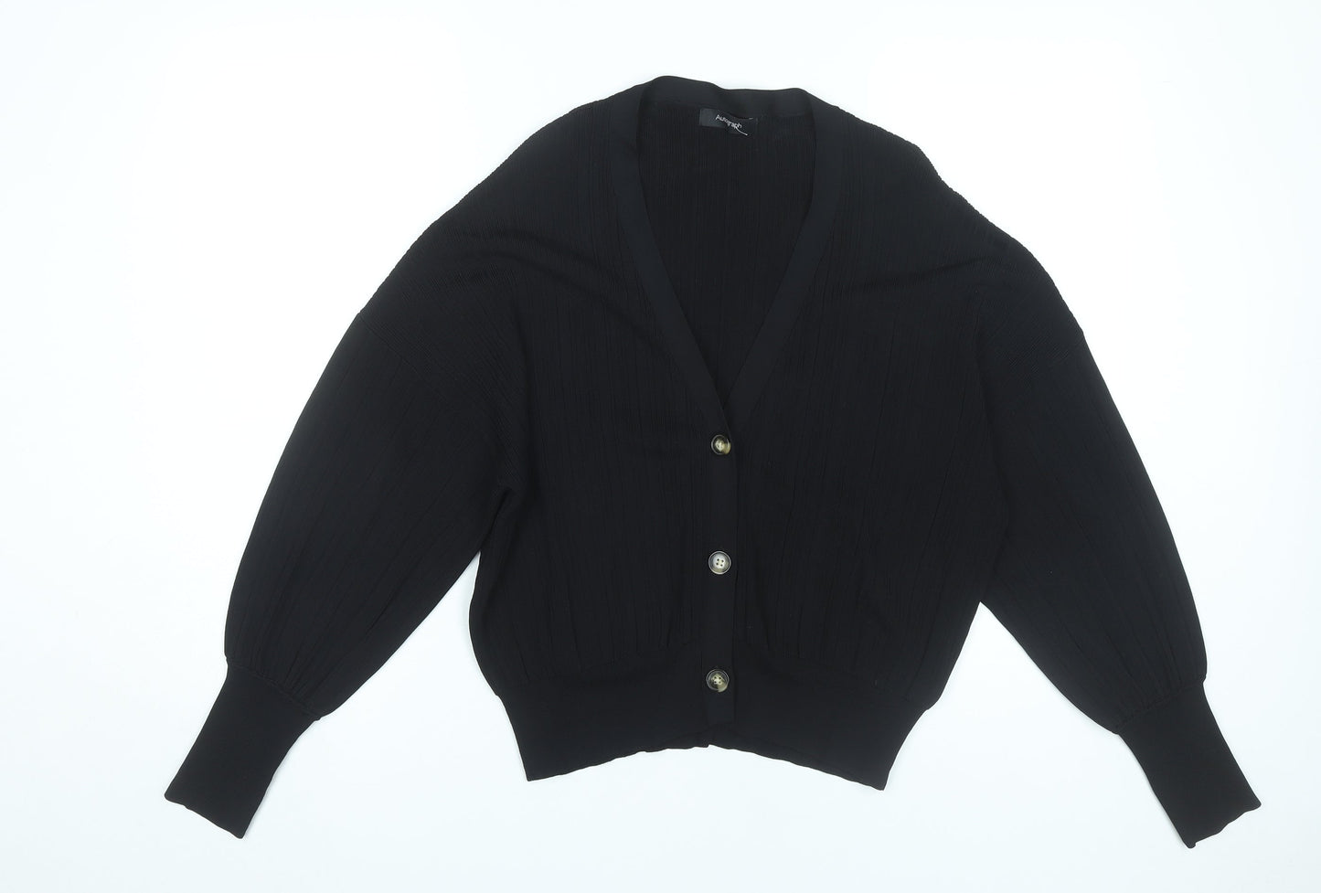 Marks and Spencer Women’s Black L Cardigan V-Neck Long Sleeve Knit