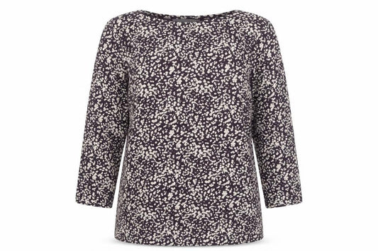 Marks and Spencer Womens Purple Floral Cotton Blouse UK 8