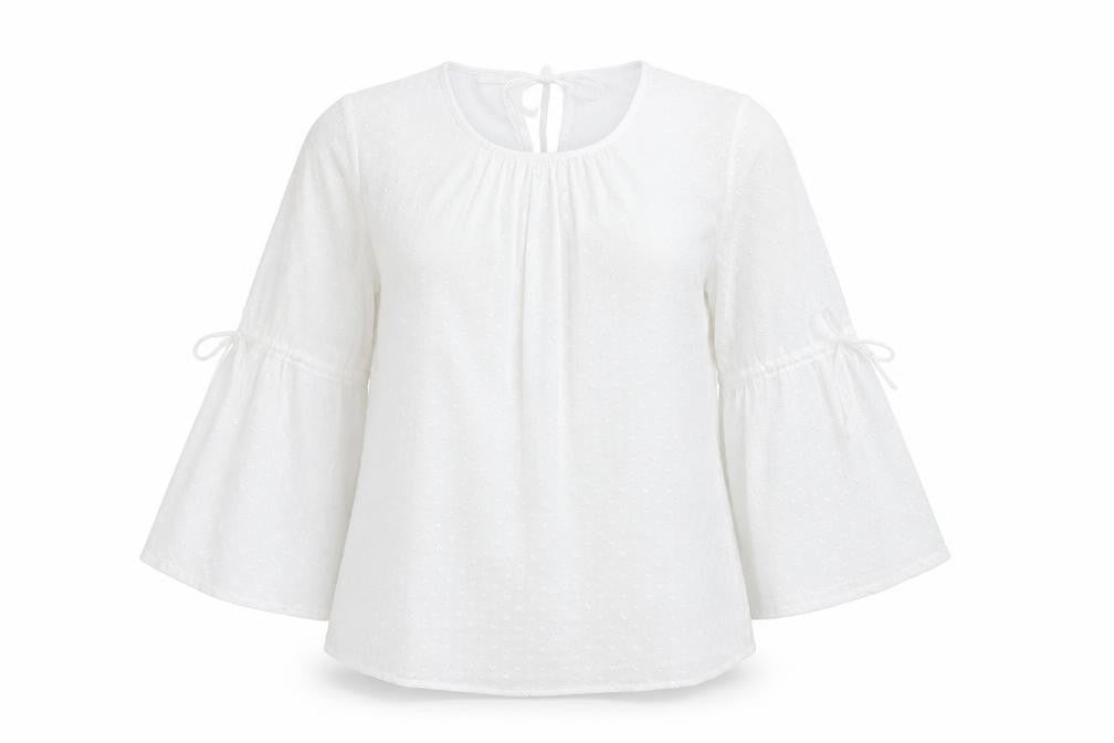 Marks & Spencer Women’s White Size 12 Chiffon Tunic Blouse