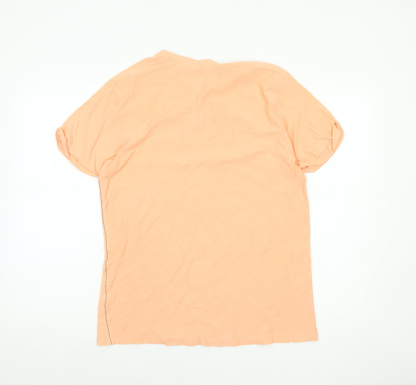 Easy Men’s Orange California Graphic T-Shirt Size M Cotton