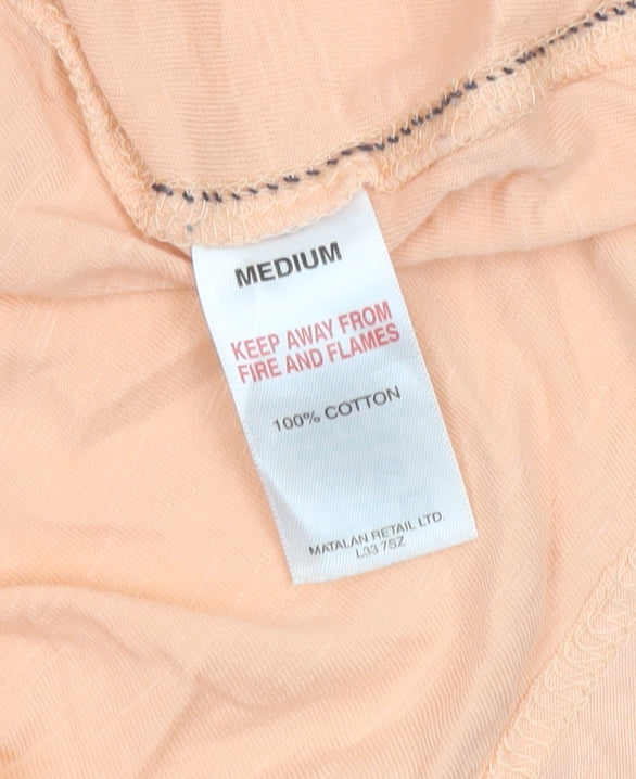 Easy Men’s Orange California Graphic T-Shirt Size M Cotton
