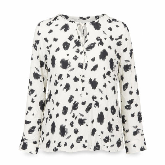 Marks and Spencer Womens Black White Animal Print Blouse Size 10