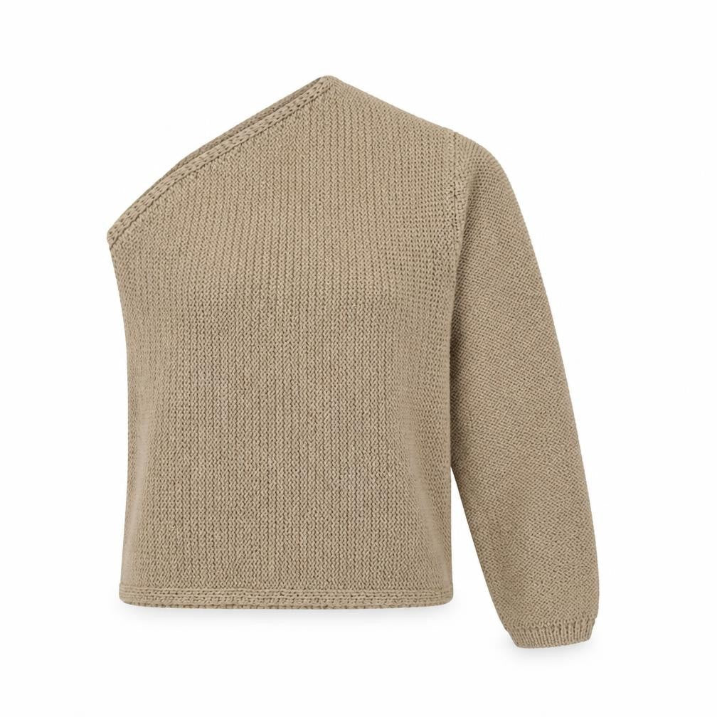 Marks & Spencer Women’s Beige XS V-Neck Chunky Knit Pullover Jumper