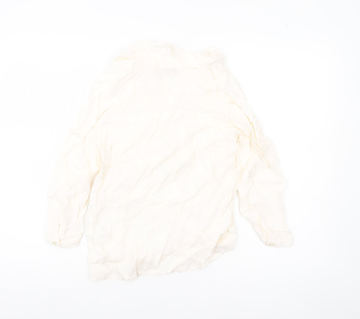 Cath Kidston Women’s Ivory Viscose Tunic Blouse Size 10 Long Sleeve