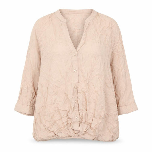 Marks and Spencer Women’s Beige Size 12 Tunic Button-Up Blouse