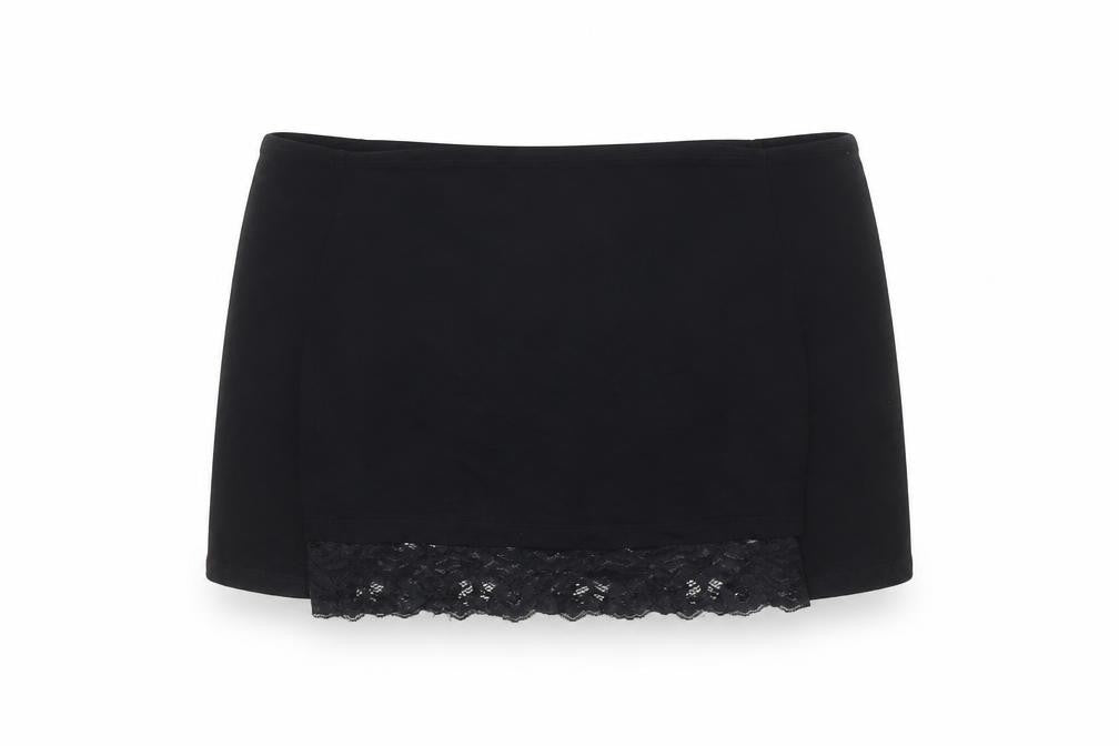 Miss Selfridge Women’s Black Cropped Lace Off Shoulder Top Size 10