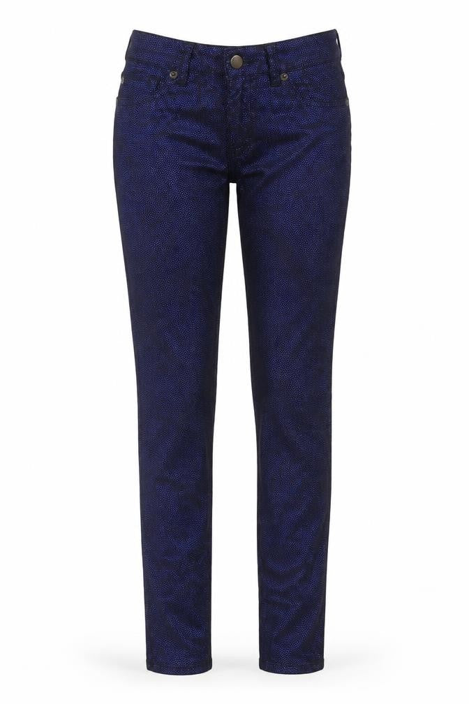 Cache Cache Women’s Blue Geometric Skinny Trousers Size 8