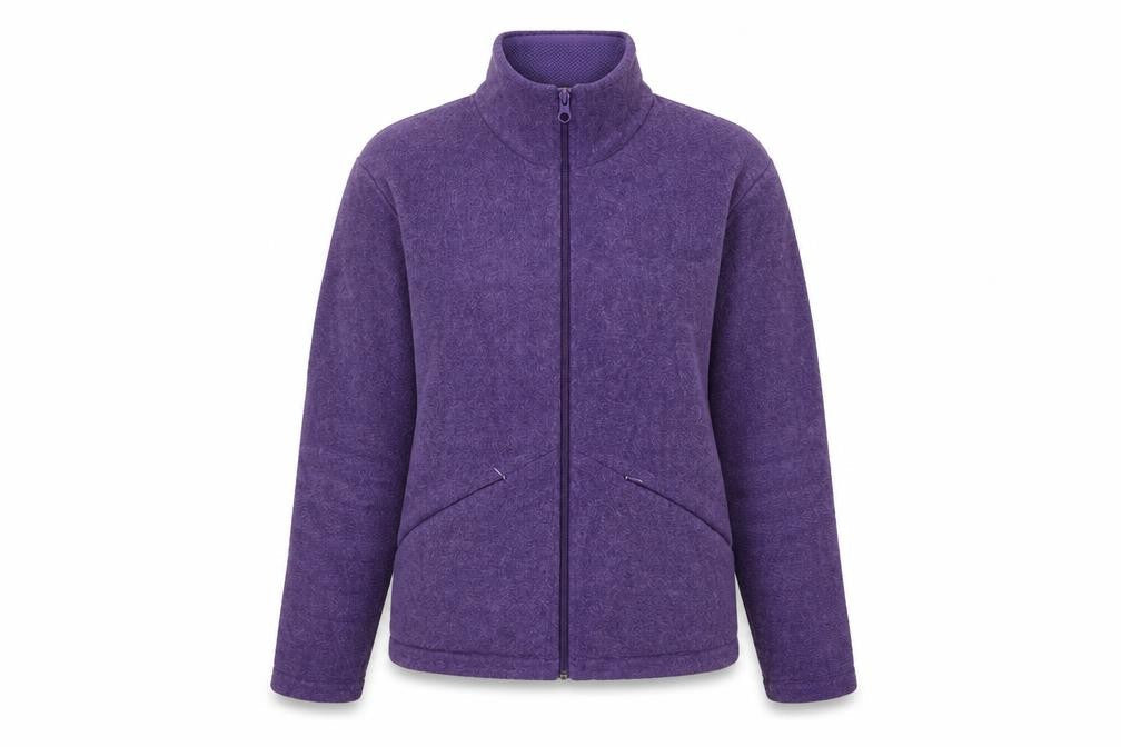 Joie de Vivre Women's Purple Fleece Jacket Size S Zip Casual