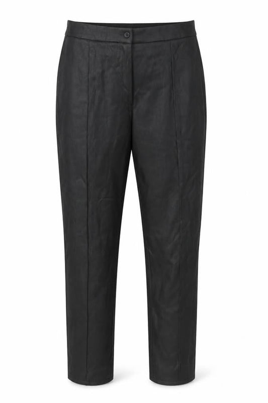 Divided Womens Black Size 10 Slim Fit High Rise Faux Leather Trousers