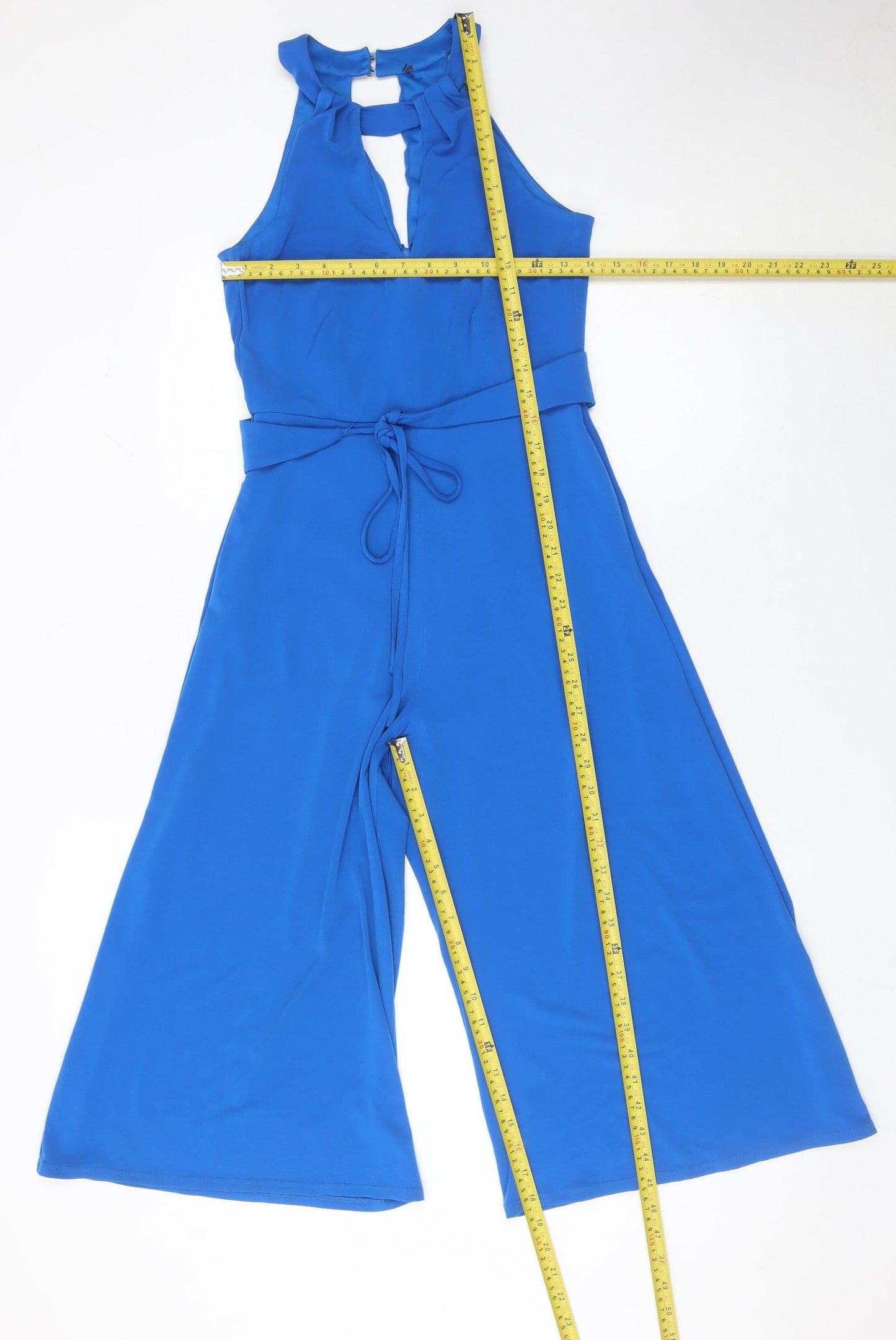 Coast Women’s Blue Halter Neck Wide-Leg Jumpsuit UK 6